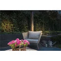 Lamp met grondpen BIG NAUTILUS rond, met stekker, kantelbaar GU10 IP65, zwart dimbaar