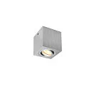 Plafondarmatuur TRILEDO draaibaar, single GU10, aluminium geborsteld dimbaar