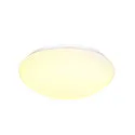 SLV Wandarmatuur voor buitenshuis LIPSY® 40 DOME CCT Switch, gekamd IP44, wit 