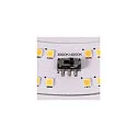 SLV Wandarmatuur voor buitenshuis LIPSY® 40 DOME CCT Switch, gekamd IP44, wit 