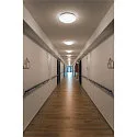 SLV Wandarmatuur voor buitenshuis LIPSY® 40 DOME CCT Switch, gekamd IP44, wit 