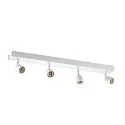 SLV Wall and Ceiling luminaire PURI CW, Quad, 4x GU10 QPAR51, with decorative rings, white