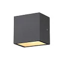 SLV Wandarmatuur voor buitenshuis SITRA S WL UP/DOWN CCT Switch, schakelbaar IP65, antraciet 