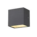 SLV Wandarmatuur voor buitenshuis SITRA S WL UP/DOWN CCT Switch, schakelbaar IP65, antraciet 
