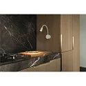 SLV Display-armatuur DIO FLEX PLATE met schakelaar, met flexibele arm IP 20, wit