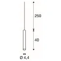 Pendelarmatuur FITU PD lang E27 IP20, zwart dimbaar
