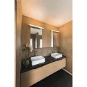 SLV Wandarmatuur MARYLIN IP 44, chroom, wit 