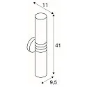 SLV Spiegelarmatuur WL106 E14 IP44, chroom