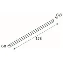 SLV Spiegelarmatuur ARLINA 130 WL IP20, mat, zilver