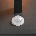 SLV Wandarmatuur voor buitenshuis QUADRULO SENSOR WL hoekig, met sensor E27 IP44, antraciet
