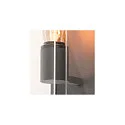 SLV Wandarmatuur voor buitenshuis QUADRULO WL hoekig, zonder sensor E27 IP44, antraciet dimbaar