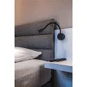 SLV Display-armatuur DIO FLEX PLATE met schakelaar, met flexibele arm IP 20, zwart