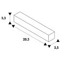 SLV Verbinder S-TRACK PHASE & DALI opbouwversie, DALI aanstuurbaar, met voedermogelijkheid, zwart