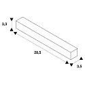 SLV 3-fase flex connector S-TRACK PHASE & DALI opbouwversie, DALI aanstuurbaar, wit