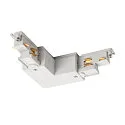 Hoekverbinder S-TRACK PHASE & DALI opbouwversie, DALI aanstuurbaar, aarde buiten, wit