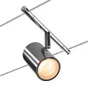 SLV LED Wire luminaire for 12 Volt voltage wire system TENSEO NOBLO Spot, 36°, 2700K, chrome