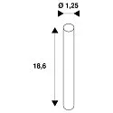 SLV Accessories for TENSEO 12 Volt voltage wire system SUSPENSION SET, chrome