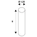 SLV Accessories for TENSEO 12 Volt voltage wire system SPACER, mechanically, chrome