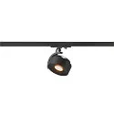 SLV LED 1-Phase spot KALU TRACK LED, 13W, 85°, 3000K, 860lm, incl. 1-Phase adaptor, black