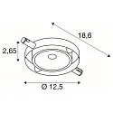 SLV LED Wire luminaire DURNO for TENSEO low-voltage wire system, 9W, 2700K, 360lm, black