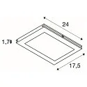 SLV Touw lamp TENSEO PLYTTA rechthoekig, zwart