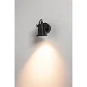 SLV Buitenspot NAUTILUS WL-CL draaibaar, roteerbaar GU10 IP54, zwart mat dimbaar