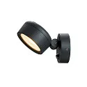 Buitenspot ESKINA SPOT SENSOR CCT 1-vlams, met sensor, CCT Switch, instelbaar, bekabeld IP54, antraciet dimbaar