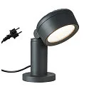 SLV Sokkelarmatuur ESKINA 30 POLE CCT CCT Switch, instelbaar IP44 / IP65, antraciet dimbaar