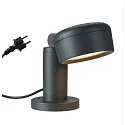 SLV Sokkelarmatuur ESKINA 30 POLE CCT CCT Switch, instelbaar IP44 / IP65, antraciet dimbaar