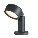 SLV Sokkelarmatuur ESKINA 30 POLE CCT CCT Switch, instelbaar IP44 / IP65, antraciet dimbaar