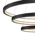 Pendelarmatuur ONE TRIPLE DALI IP20, zwart dimbaar