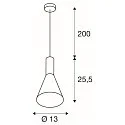 Pendelarmatuur PHELIA 130 PD klein E27 IP20