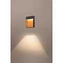 Wandarmatuur voor buitenshuis FLATT SENSOR hoekig, met sensor, CCT Switch IP54, antraciet, mat 