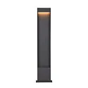 Padverlichting FLATT POLE 100CM IP65, antraciet, bruin, hout 