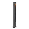 Padverlichting FLATT POLE 100CM IP65, antraciet, bruin, hout 