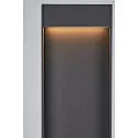 Padverlichting FLATT POLE 100CM IP65, antraciet, bruin, hout 