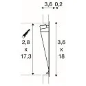SLV Wandinbouwarmatuur NOTAPO, wit