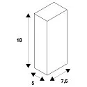 SLV Inbouwframe NOTAPO, zwart