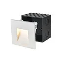 SLV Wandinbouwarmatuur MOBALA LED hoekig, asymmetrisch, indirect, schakelbaar IP20, wit 