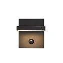 SLV Wandarmatuur voor buitenshuis ABRIDOR SENSOR LED draaibaar, met sensor, CCT Switch, schakelbaar IP54, antraciet 