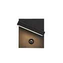 SLV Wandarmatuur voor buitenshuis ABRIDOR SENSOR LED draaibaar, met sensor, CCT Switch, schakelbaar IP54, antraciet 