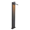 SLV Padverlichting ABRIDOR POLE 100 draaibaar, CCT Switch, schakelbaar IP55, antraciet 
