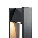 SLV Padverlichting QUAD POLE hoekig, draaibaar, schakelbaar IP65, antraciet 