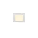 Plafondinbouwarmatuur SENSER 12 DL hoekig IP20, wit