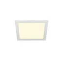 Plafondinbouwarmatuur SENSER 24 DL hoekig IP20, wit