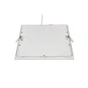 SLV Plafondinbouwarmatuur SENSER 24 DL hoekig IP20, wit