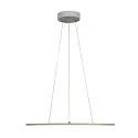 SLV LED Pendant luminaire PANEL 60 DALI LED, round, 42W, 110°, 3000K, 3150lm, gray
