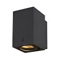SLV Premium-LED Outdoor Wall luminaire ENOLA SQUARE SINGLE CCT, IP65 IK02, M-size, 10W 3000 / 4000K 720 / 820lm 38°, CRi>90