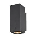 Premium-LED Outdoor Wall luminaire ENOLA SQUARE UP/DOWN CCT, IP65 IK02, S-size, 7W 3000 / 4000K 570 / 640lm 30°, CRi>90