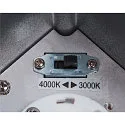Plafondarmatuur voor buiten ENOLA SQUARE CCT IP 65, antraciet, transparant 